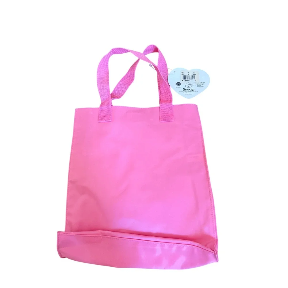 NWT Sanrio Hello Kitty 30th Anniversary Pink Polka Dot Plastic Tote Bag Vintage